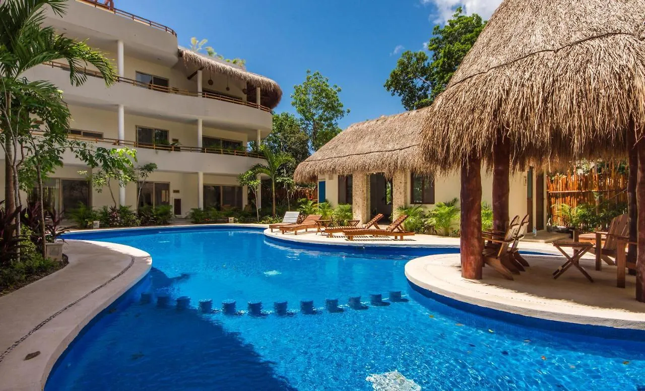 Poolside Bliss With Private Terrace & Jacuzzi Apartment Tulum Mexico